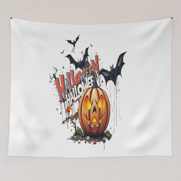 Item preview, halloween pumpkin graffiti art  designed and sold by atomsama.