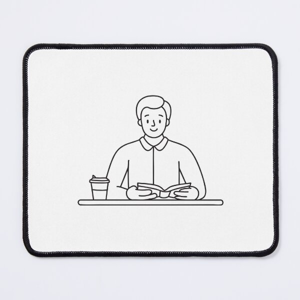 Item preview, A teacher reading a notebook beside a cup on the table designed and sold by rasagamastore.