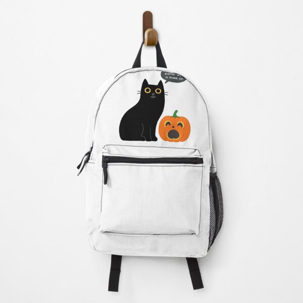 Item preview, Humorous Black Cat and Pumpkin Halloween Illustration designed and sold by RuweisVibes.