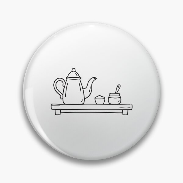 Item preview, A teapot beside a sugar bowl on a dining table designed and sold by rasagamastore.