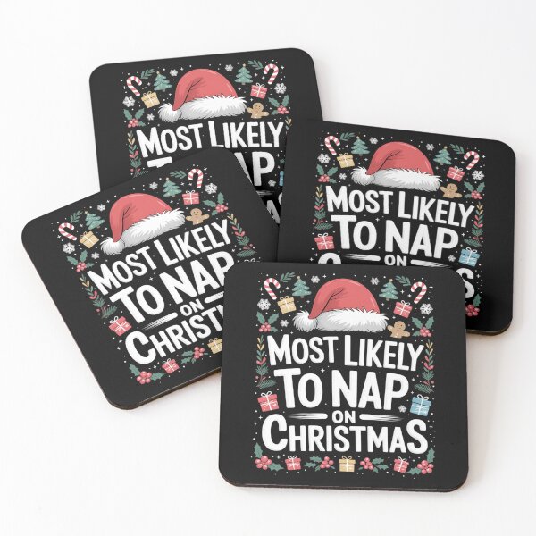 Item preview, Most Likely To Nap On Christmas Funny Family Christmas designed and sold by brynatshop.