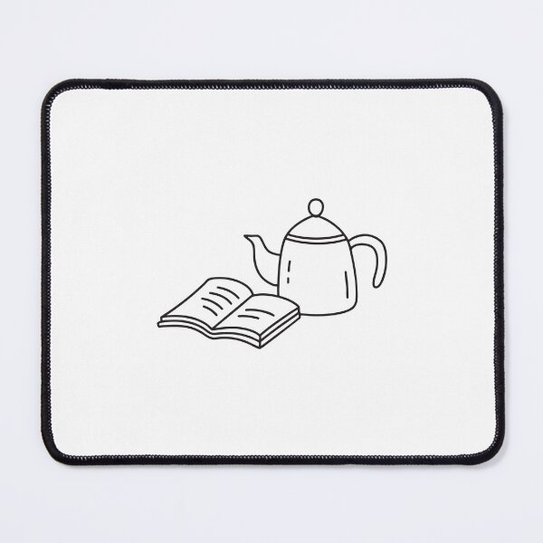 Item preview, A teapot set sitting near an open recipe book in the kitchen designed and sold by rasagamastore.