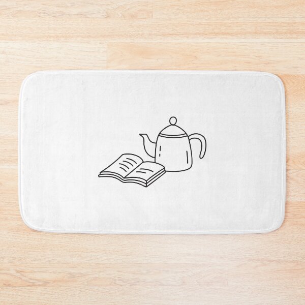 Item preview, A teapot set sitting near an open recipe book in the kitchen designed and sold by rasagamastore.