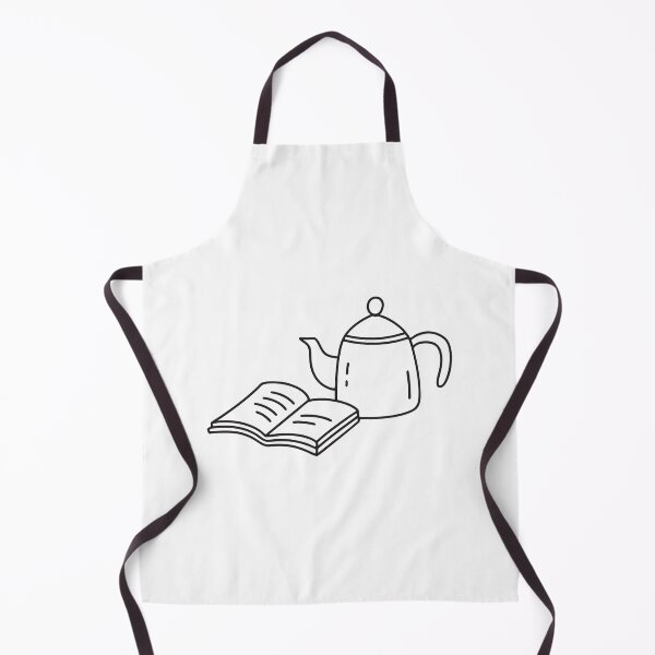 Item preview, A teapot set sitting near an open recipe book in the kitchen designed and sold by rasagamastore.