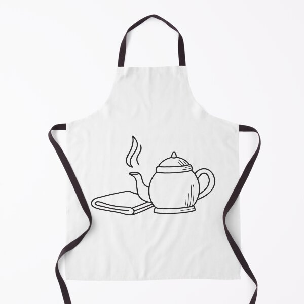 Item preview, A teapot with steam rising beside a folded napkin designed and sold by rasagamastore.