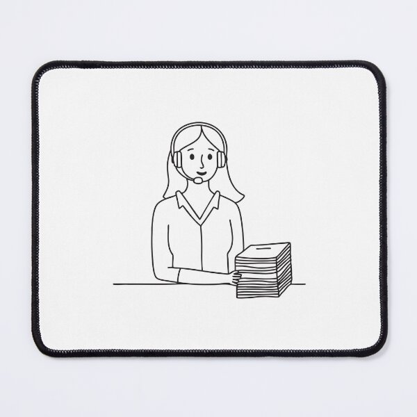 Item preview, A telemarketer checking a list beside a stack of brochures designed and sold by rasagamastore.