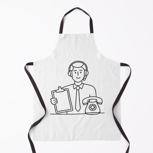 Item preview, A telemarketer with a clipboard beside a ringing telephone designed and sold by rasagamastore.
