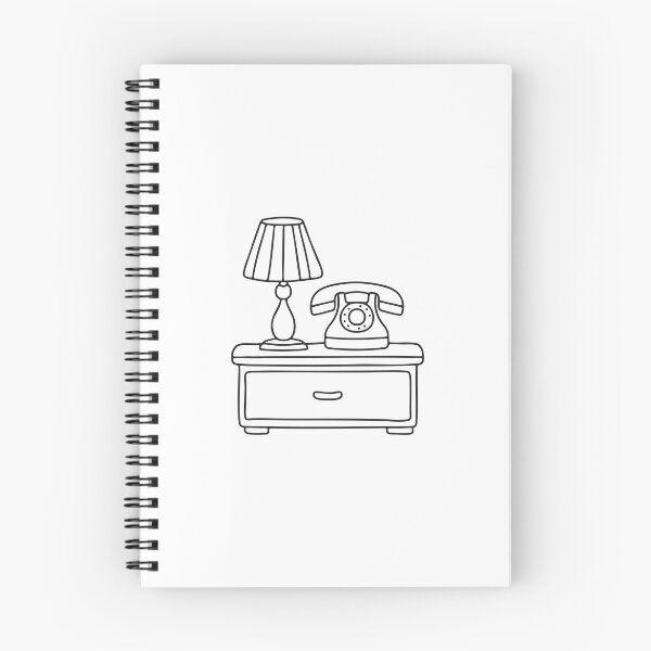 Item preview, A telephone beside a lamp on a nightstand in a bedroom designed and sold by rasagamastore.
