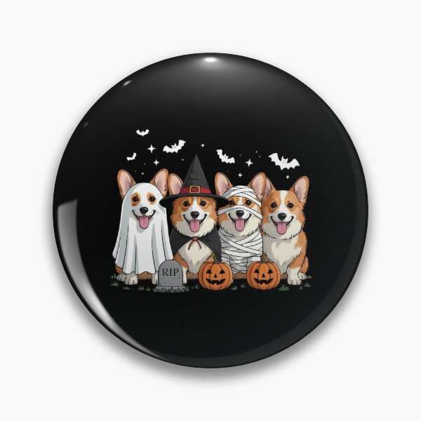 Item preview, Corgi Dog Ghost Witch Mummy Pumpkin Halloween Spooky Season designed and sold by Moon-Ape.
