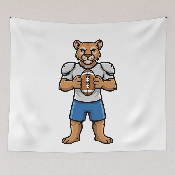 Item preview, Puma Cougar Football Mascot Wildcat designed and sold by k3rstman1.