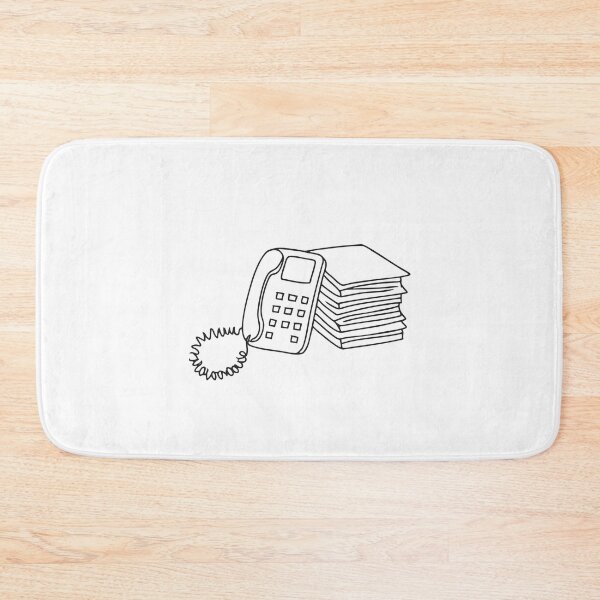 Item preview, A telephone placed beside stacked documents on an office table designed and sold by rasagamastore.