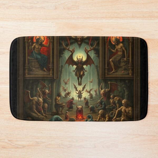 Item preview, Depiction of the layers of Hell fantastical artwork designed and sold by Vintage Designs +.