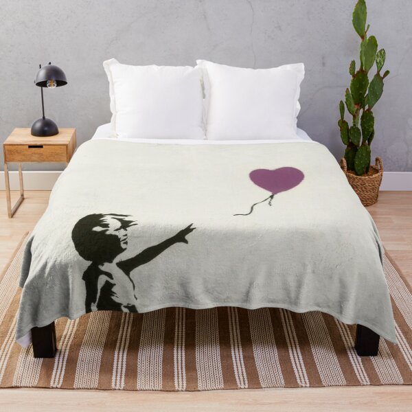 Item preview, Girl With Balloon (purple) By Banksy designed and sold by ALIONAMER.