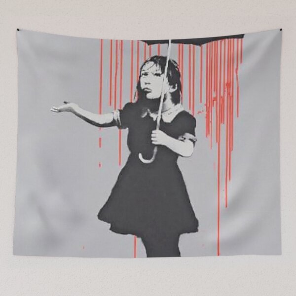 Item preview, Nola (dark Orangelight Orange Rain) By Banksy designed and sold by ALIONAMER.