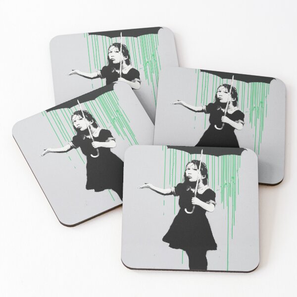 Item preview, Nola (green Rain) By Banksy designed and sold by ALIONAMER.
