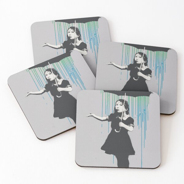 Item preview, Nola (greenblue Rain) By Banksy designed and sold by ALIONAMER.