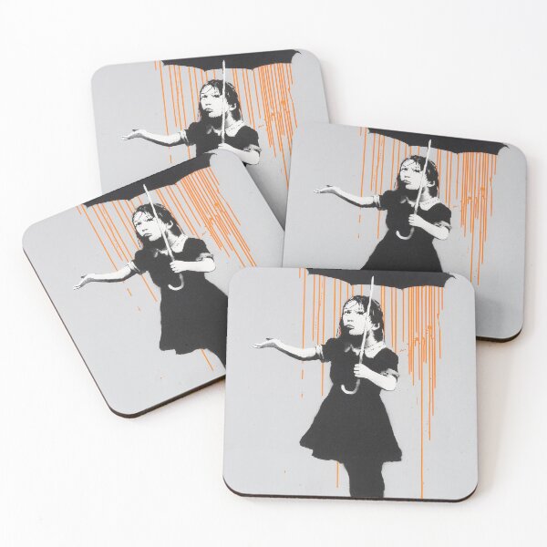 Item preview, Nola (orange Rain) By Banksy designed and sold by ALIONAMER.