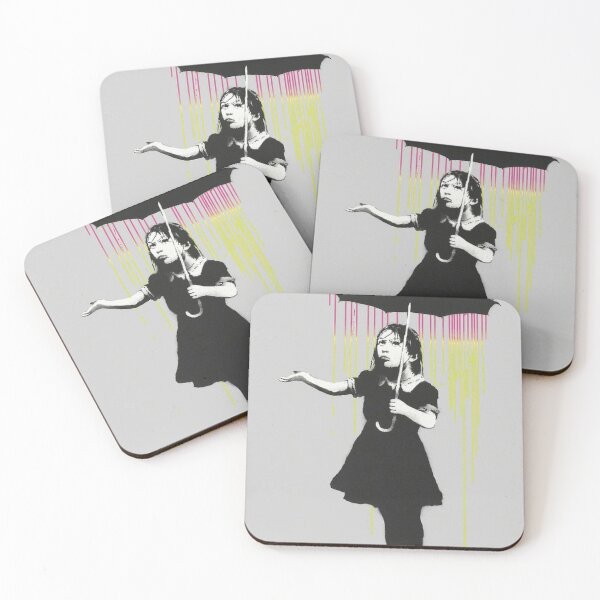 Item preview, Nola (pinkyellow Rain) By Banksy designed and sold by ALIONAMER.
