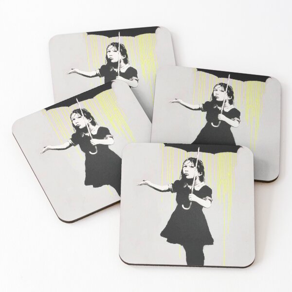 Item preview, Nola (yellow Rain) By Banksy designed and sold by ALIONAMER.