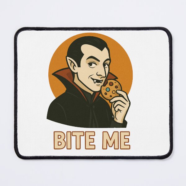 Item preview, Bite Me Vampire – Funny Halloween Cookie Pun Design designed and sold by CanvasFox.