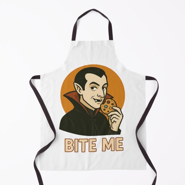 Item preview, Bite Me Vampire – Funny Halloween Cookie Pun Design designed and sold by CanvasFox.