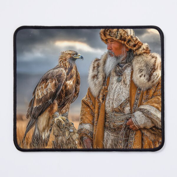 Item preview, Dynamic Portrait of a Falconer with Golden Eagle designed and sold by Artessie.