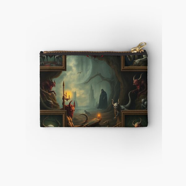 Item preview, Depiction of the layers of Hell fantastical artwork designed and sold by Vintage Designs +.