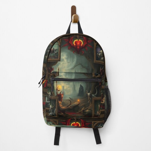 Item preview, Depiction of the layers of Hell fantastical artwork designed and sold by Vintage Designs +.