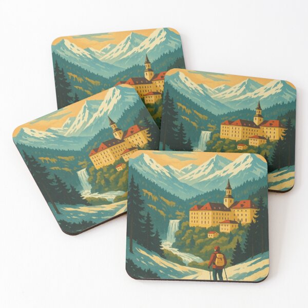 Item preview, “Vintage Bad Gastein Austria Travel Poster – Alpine Ski & Spa Town” ________________________________________ designed and sold by kunsuriyapaisan Paranee.