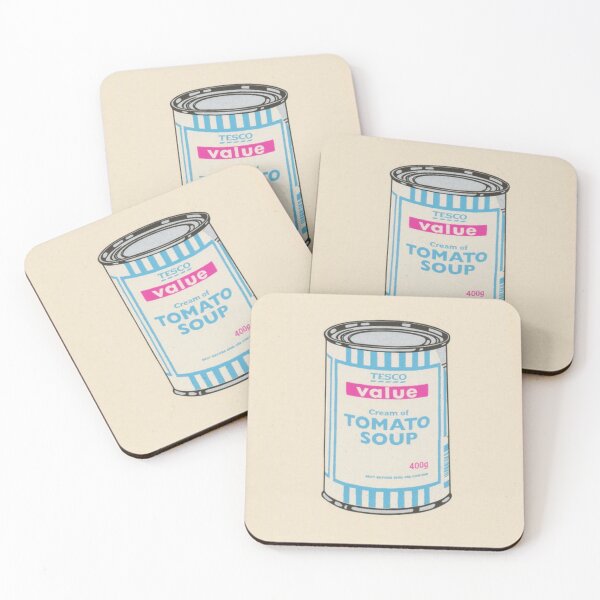 Item preview, Soup Can (white, Blue And Hot Pink) By Banksy designed and sold by ALIONAMER.
