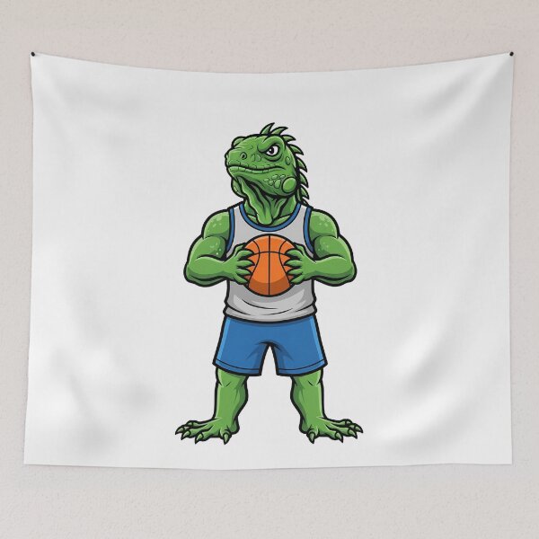 Item preview, Iguana Basketball Mascot Player Sports designed and sold by k3rstman1.