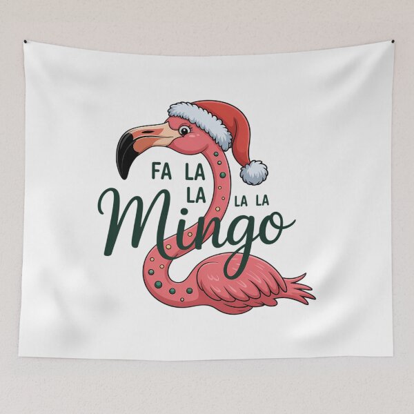 Item preview, Fa La La Mingo Christmas Santa Flamingo designed and sold by brynatshop.