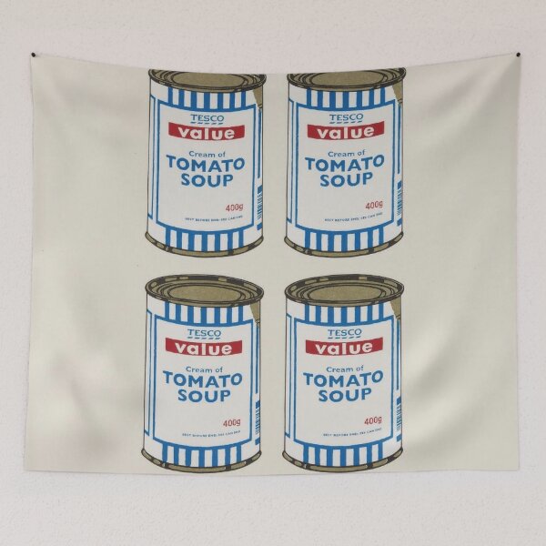 Item preview, Soup Cans Quad (cream Paper) By Banksy designed and sold by ALIONAMER.