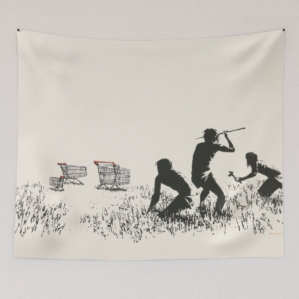 Item preview, Trolley Hunters By Banksy designed and sold by ALIONAMER.