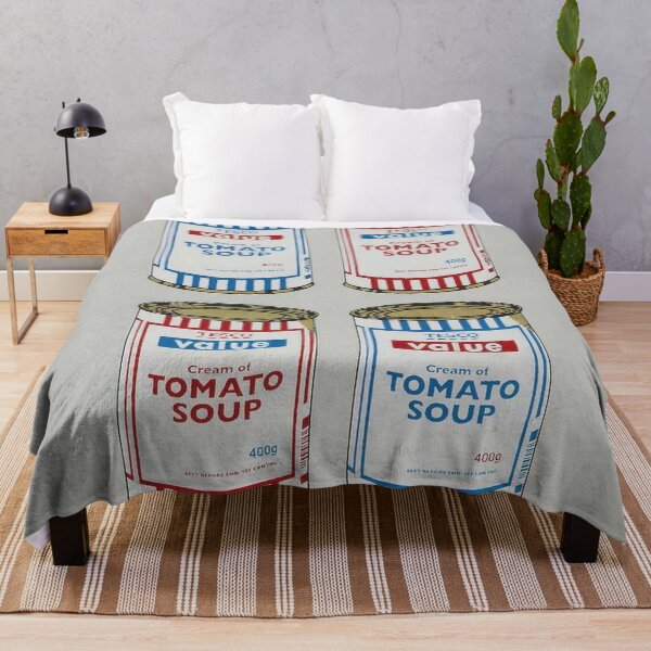 Item preview, Soup Cans Quad (red And Blue On Grey) By Banksy designed and sold by ALIONAMER.