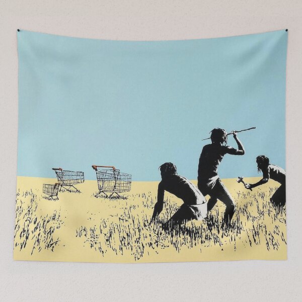 Item preview, Trolley Hunters (colour) By Banksy designed and sold by ALIONAMER.