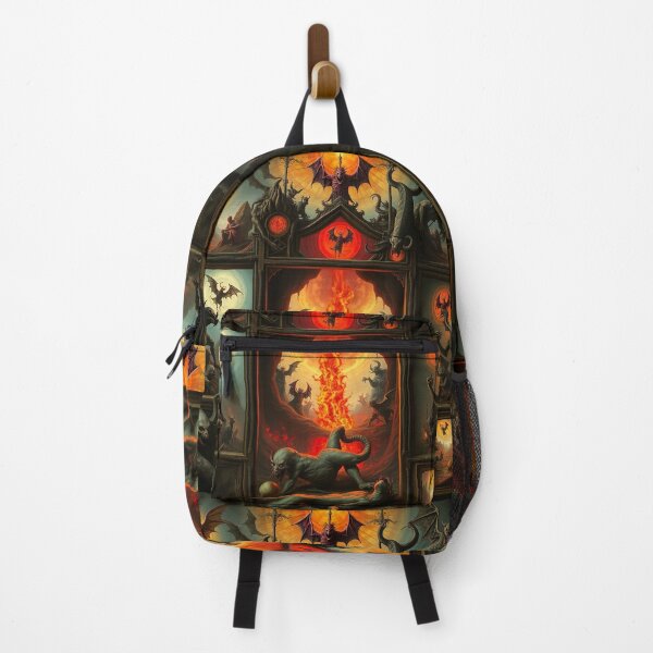 Item preview, Depiction of the layers of Hell fantastical artwork designed and sold by Vintage Designs +.