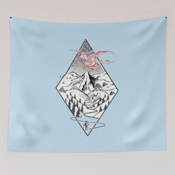 Item preview, The Misty Mountain & Smaug designed and sold by HighTidez.