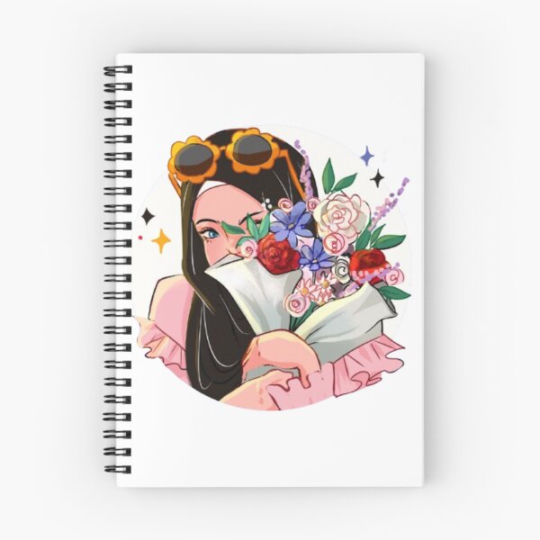 Item preview, Girl with bouquet of vibrant flowers designed and sold by WorthyByDwethi.