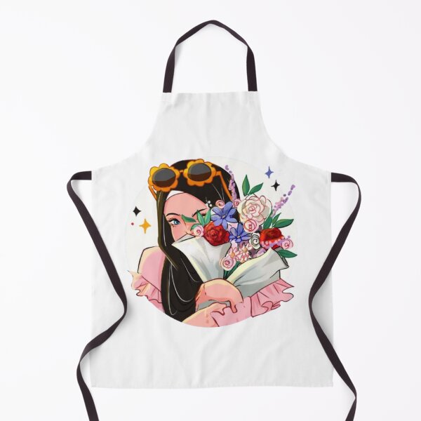 Item preview, Girl with bouquet of vibrant flowers designed and sold by WorthyByDwethi.