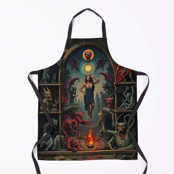 Item preview, Depiction of the layers of Hell fantastical artwork designed and sold by Vintage Designs +.