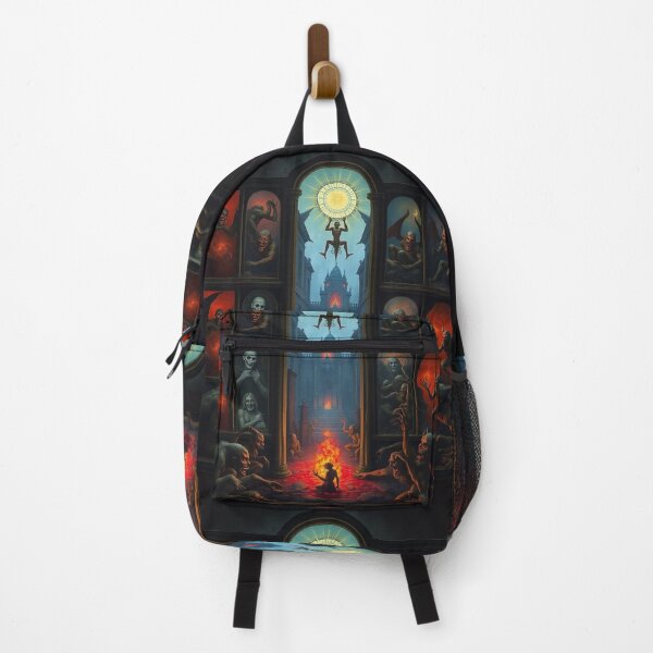 Item preview, Depiction of the layers of Hell fantastical artwork designed and sold by Vintage Designs +.