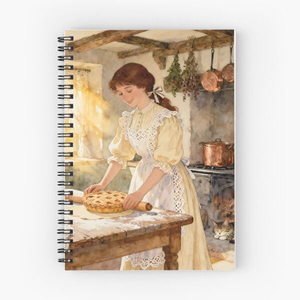 Item preview,  Enchanted English Cottage Making Apple Pie designed and sold by SoniaSarkali.
