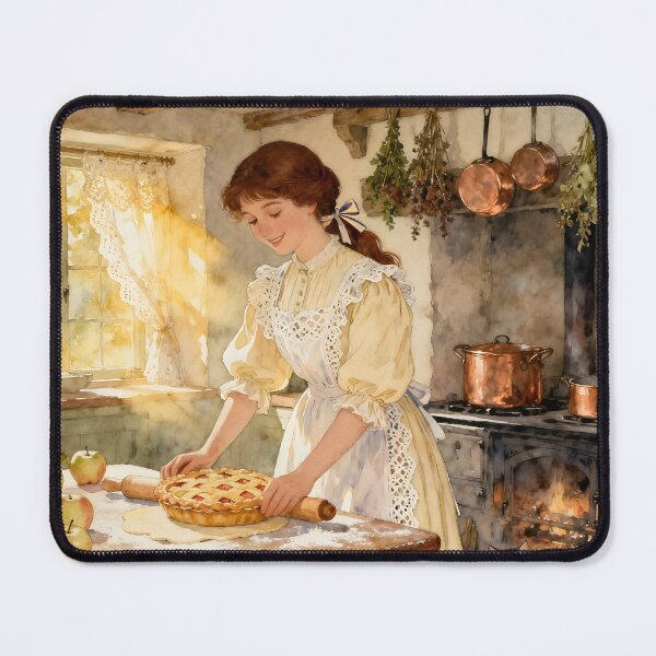 Item preview, Enchanted English Cottage Making Apple Pie designed and sold by SoniaSarkali.