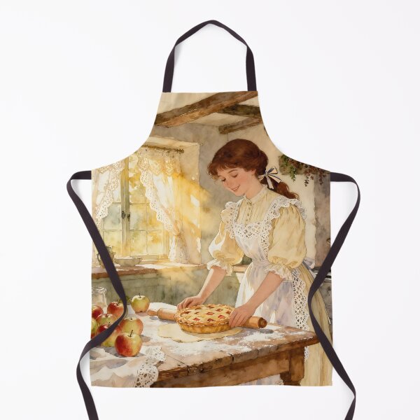 Item preview,  Enchanted English Cottage Making Apple Pie designed and sold by SoniaSarkali.