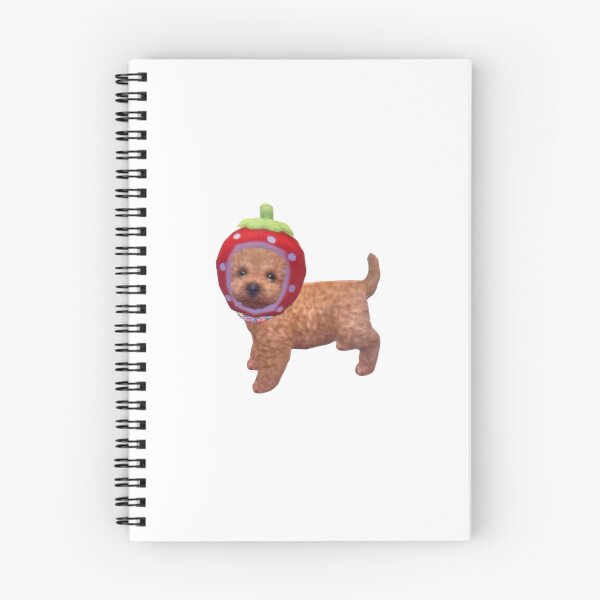 Item preview, Cute Labradoodle Dog with Strawberry Hat – Kawaii Nintendogs Style designed and sold by elwinadonburg.