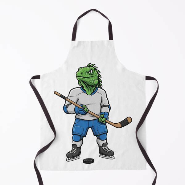 Item preview, Hockey Iguana Lizard Player Mascot designed and sold by k3rstman1.