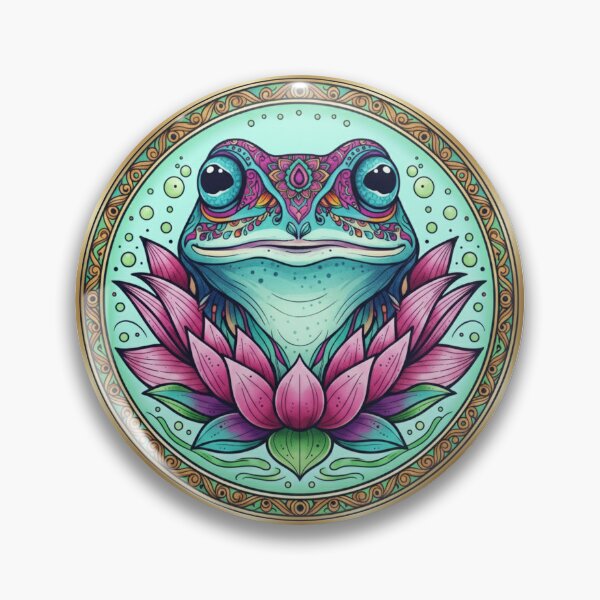 Item preview, Frog Mandala Spirit Animal  designed and sold by Zen Mosaic.