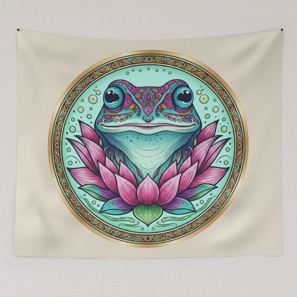 Item preview, Frog Mandala Spirit Animal  designed and sold by Zen Mosaic.