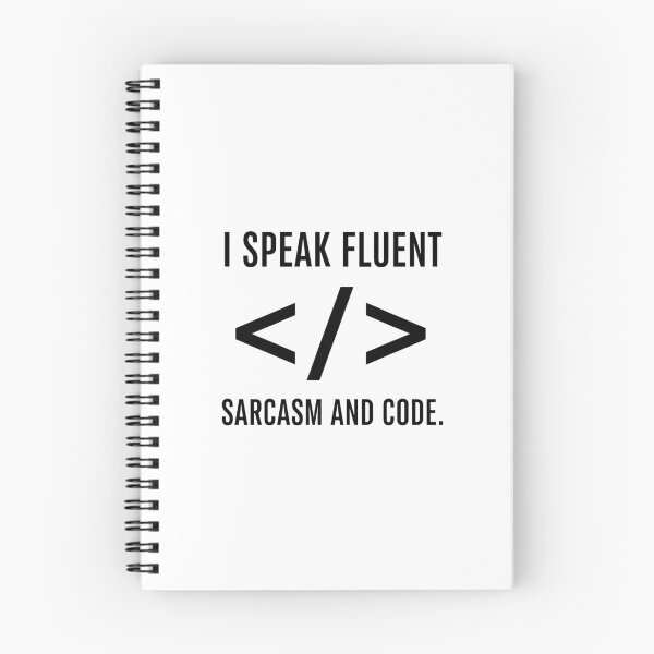 Item preview, I Speak Fluent Sarcasm and Code designed and sold by ML-Media.